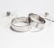 Фото Серебряное обручальное кольцо с фианитами 5601ж