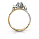 Золотое кольцо с бриллиантом "Olivia", уточнюйте, 1Кр57-0,17-2/3, Белый
