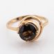 Золотое кольцо с дымчатым кварцем 11514sq, 18,5 размер, уточнюйте