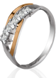 Серебряное женское кольцо "Monaco", уточнюйте, Белый