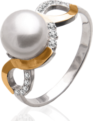 Серебряное женское кольцо "Tenderness", уточнюйте, Белый
