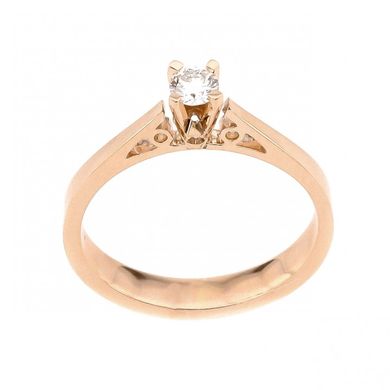 Золотое кольцо с бриллиантом YZ5000, 16
