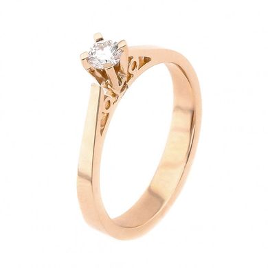 Золотое кольцо с бриллиантом YZ5000, 16