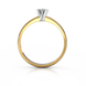 Золота каблучка з діамантом "Erin", уточнюйте, 1Кр57-0.06-4/4, Білий