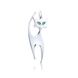 Срібна підвіска з фіанітами "My Cat", Смарагдовий, Зелений