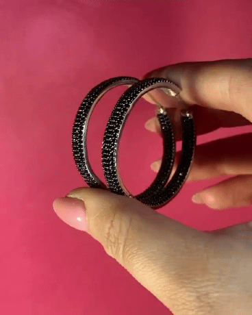 Серебряные серьги кольца диаметр 4,5 см